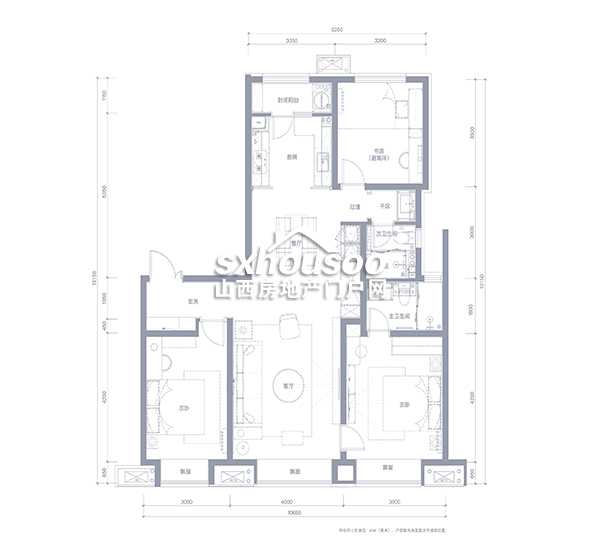 三室兩廳兩衛 140㎡